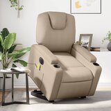The Living Store Električni masažni stol s funkcijo vstajanja kapučino um. usnje - Električni Masažni Naslanjač S Funkcijo Vstajanja, (21572632) | Shoptok.si