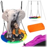 Neo-Sport Swingo XXL Multi-Colored Stork's Nest Swing - 95 cm for Kids and Adults, (21740661) Cene