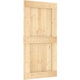  Drsna vrata s kompletom vodil 100x210 cm trdna borovina, (20999168) | Shoptok.si