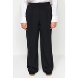Trendyol Curve Black Pleated Woven Trousers | Shoptok.si