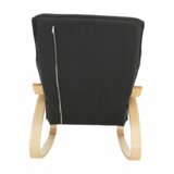 Kondela Nihajni stol, brezov les, naravna, siva tkanina, SIVERT | Shoptok.si