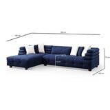 Atelier Del Sofa ugaona garnitura boston left night blue | ePonuda.com