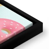  Slika - Pastel Donuts (1 Part) Vertical 60x90 U crnom drvenom okviru | shoptok.hr