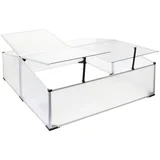  Vrtna alu. plastenik 100x120cm prozirni dupli