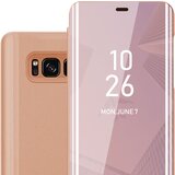Cadorabo CARE, združljiv s Samsungom v Kunzit Pink - prozorno za zaščito z ogledalom z zrcalo z funkcijo stojala 360 stopinj zaščita, (20567856) Cene
