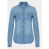 Liu Jo Jeans srajca Camicia M/L Cover UXX046 D4051 Modra Slim Fit