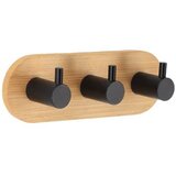 Tendance Čiviluk sa 3 kukice 3m 3,5x13,5x3,5 bambus/metal crna Cene