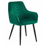 Brandless Stol NANA - temno zelen žamet / črne noge x 1, (22056993) | Shoptok.si