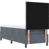 vidaXL Box Spring Krevet s Madracem Tamno Sivi 80x200 cm Baršun | shoptok.hr