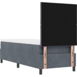 vidaXL Box Spring postelja z vzmetnico temno siva 80x200 cm žamet | Shoptok.si