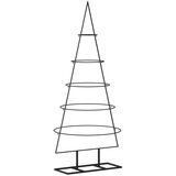vidaXL Metalno ukrasno božićno drvce crno 125 cm | shoptok.hr