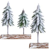  Božićna kompozicija - ukras za drvce na deblu prekrivenom snijegom 34 x 28 cm Cijene