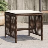 vidaXL Vrtni taburei s jastucima 4 kom smeđi 41x41x36 cm od poliratana Cijene