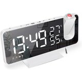 Venisymlis Projekcijska Budilka Z Radiem, LED Zaslon, Temperatura, Vlaga, 4 Svetlosti, Auto Zatemnitev, (22060040) Cene