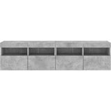  Zidni TV ormarići LED 2 kom boja betona 80x30x40 cm | shoptok.hr