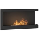  InFire - Ugaoni BIO kamin 45x90 cm 3kW crna | Eponuda.com