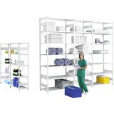 eurokraft pro Antibakterijski sestavljivi regal AntiBak®, višina regala 3000 mm, osnovni regal, širina police 1000 mm, globina police 400 mm | Shoptok.si