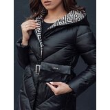 DStreet Women's winter quilted coat with hood CELESTIE black | Shoptok.si