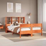 vidaXL Krevet s regalom za knjige bez madraca 120 x 190 cm od borovine Cijene