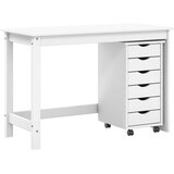  Set stola i pokretnog ormara MOSS 2 pcs Bijela | shoptok.hr