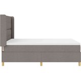 Box Spring Postelja z Blazino Taupe 140x200 cm Tekstil, (22050638) | Shoptok.si