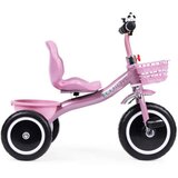 ECO TOYS Tricikl Sa Neklizajućim Rukohvatima, Zvoncem I Korpom, Pink | ePonuda.com