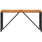 Vanjski stol Crna 80 x 40 x 40 cm Čelik i Poli Ratan - Crna | shoptok.hr
