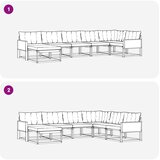  Set vanjskih sofa 7 kom. Prirodna i bež Čvrsto drvo akacije | shoptok.hr