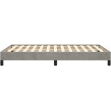  Okvir kreveta bez madraca svjetlosivi 120 x 200 cm baršunasti | shoptok.hr