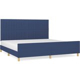 Okvir za krevet bez madraca plavi 200x200 cm od tkanine | shoptok.hr