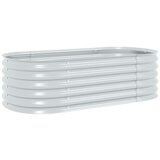 Furnova Visoka greda 160x80x44 cm pocinkano jeklo srebrna, (21921584) | Shoptok.si