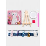 Sinsay Kreativni set za ukrašavanje slike s motivom mačke kristalima | shoptok.hr