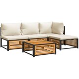  5-dijelna set vrtnih sofa od masivnog drva bagrema s jastucima | shoptok.hr