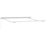 vidaXL Ročna retraktibilna tenda Bela 350x250 cm | Shoptok.si