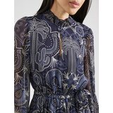 Oui Obleka modra / temno modra / bela | Shoptok.si