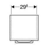 Geberit SELNOVA SQUARE MINI VERTIKALA 650 LAVA MAT GEBERIT | Eponuda.com