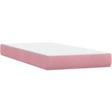 Box spring postelja z vzmetnico roza 90x220 cm žamet, (22011363) | Shoptok.si
