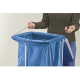 Hailo Komplet z držalom za vreče za smeti z 250 modrimi vrečami za surovine, ProfiLine MSS XXXL, 2 x 120 l, VxŠxG 1000 x 880 x 450 mm, stacionarno | Shoptok.si