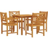  Set za jelo od 5 dijelova od masivnog drva akacije | shoptok.hr