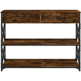  Konzolni stol boja hrasta 100x28x75 cm od konstruiranog drva | shoptok.hr