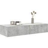  Zidna polica s ladicama beton siva konstruirano drvo | shoptok.hr