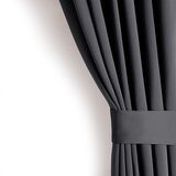 Restilo zasłona BLACKOUT kolor stalowy szarfa upinająca styl klasyczny taśma materiał blackout 200x270 | shoptok.hr