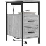 vidaXL Noćni Ormari s ladicama 2 pcs Sivi hrast sonoma 30 x 48 x 61 cm | shoptok.hr