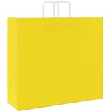  Papirnate vrećice 50 kom s ručkama žute 54x15x49 cm | shoptok.hr