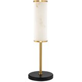 Nova Luce Bela/medeninasta LED namizna svetilka v marmornem dekorju (višina 49 cm) Nolia – Cene