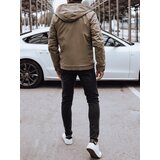 DStreet Men's transitional jacket with hood beige | Shoptok.si
