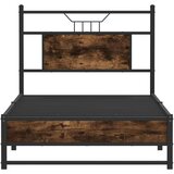 vidaXL Okvir kreveta bez madraca dimljena boja hrasta 90x190 cm drveni | shoptok.hr