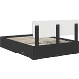  Okvir za krevet Crna 140 x 190 cm Konstruirano drvo | shoptok.hr