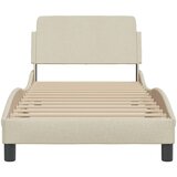  Okvir kreveta s uzglavljem Dover krem 90x200cm od tkanine | Eponuda.com