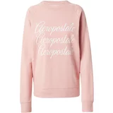 AÉROPOSTALE Sweater majica pastelno roza / bijela